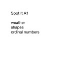 Spot it A-1 weather shape 1stのサムネイル