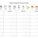 03天気_Weekly-Weather-Record-Sheetのサムネイル